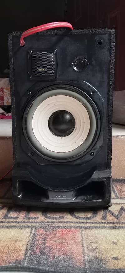 Original Aiwa Japan Bass Reflex OK Speaker Made in UK | 100W Woofer 8"