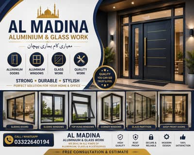 GLASS PARTITIONS ALUMINIUM WINDOW'S WINDOW BLINDS SHOWER CABINETS WORK