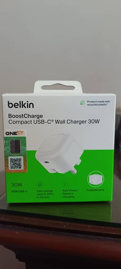 Belkin 30W super fast USB C charger GNEXT warranty apple official
