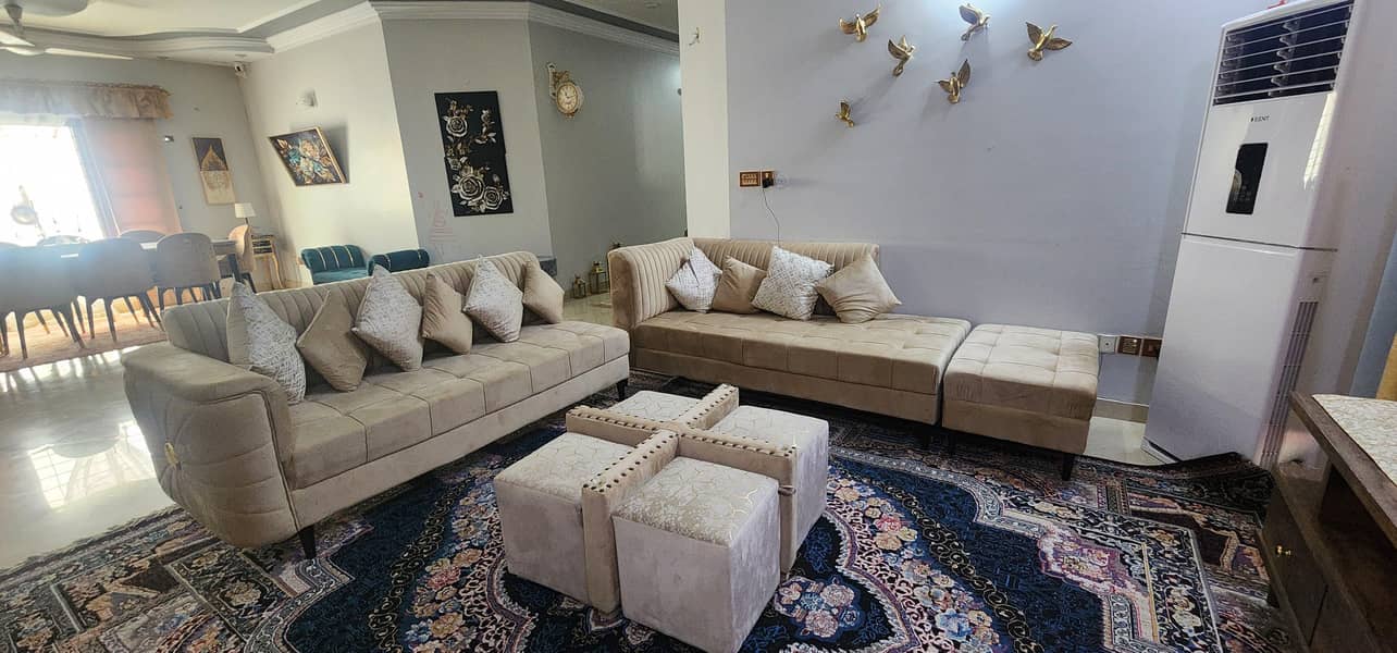 L shape sofa set complete 0