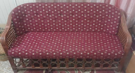 cane sofa