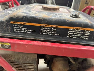 working Generator 3kw