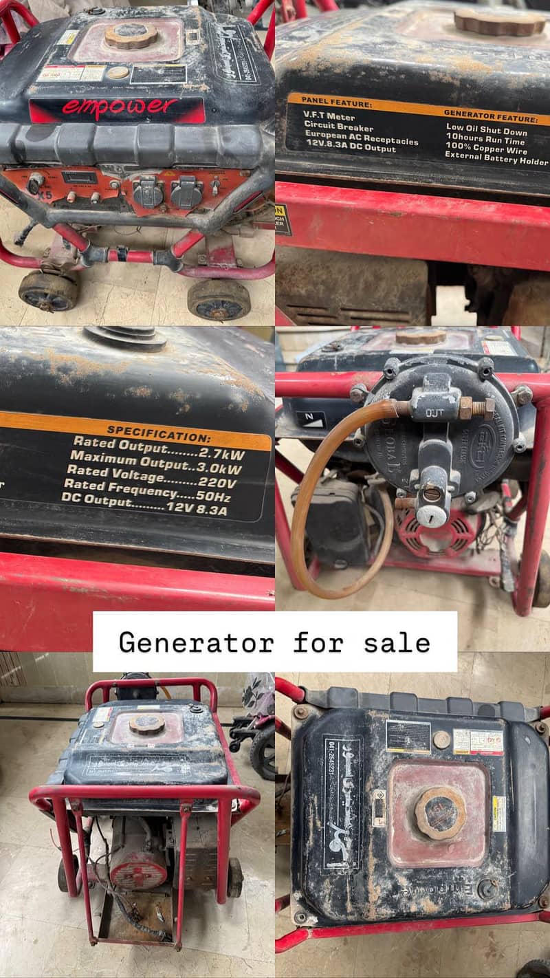 working Generator 3kw 3