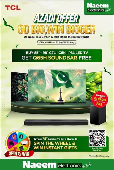 TCL LED TV on Zero Markup