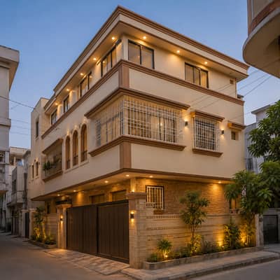 Park Facing G+2 House For Sale In FB Area Block 14 Karachi | Prime Location