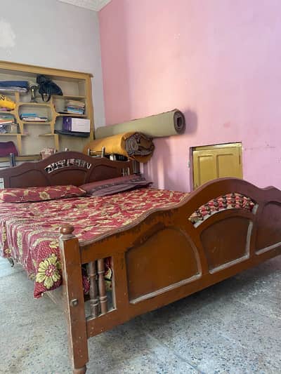 Solid Sheesham wood Double Bed Set for Sale
