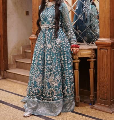 Mehndi bridal lehnga