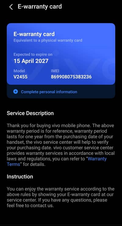 Vivo Y400