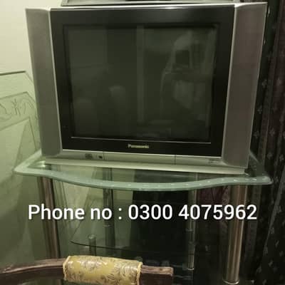 TV and glass trolley