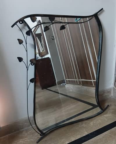 Mirror with iron frame