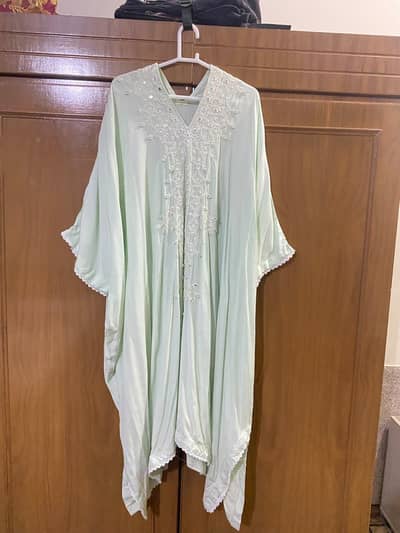 ethnic lawn embroidered kaftaan