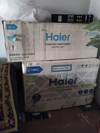 Haier ac for sale non inverter new pen pack hai use nhi huwa hai