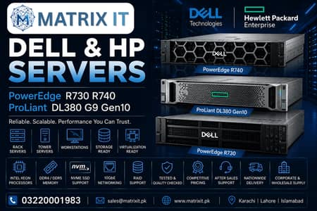 Dell & HP Servers | PowerEdge R730 R740 ProLiant DL380 G9 Gen10