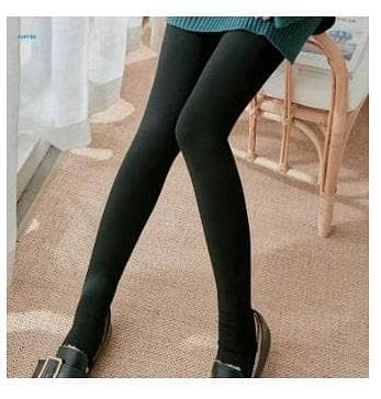 W o m e n W i n t e r Le g  g  i n g s  F i  t n e s s   D a i l  y Wear Thick Tights Thermal Pants Treading Black
