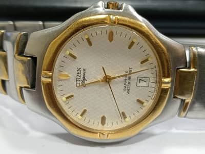 Citizen elegance watch Golden Bazel white dial watch