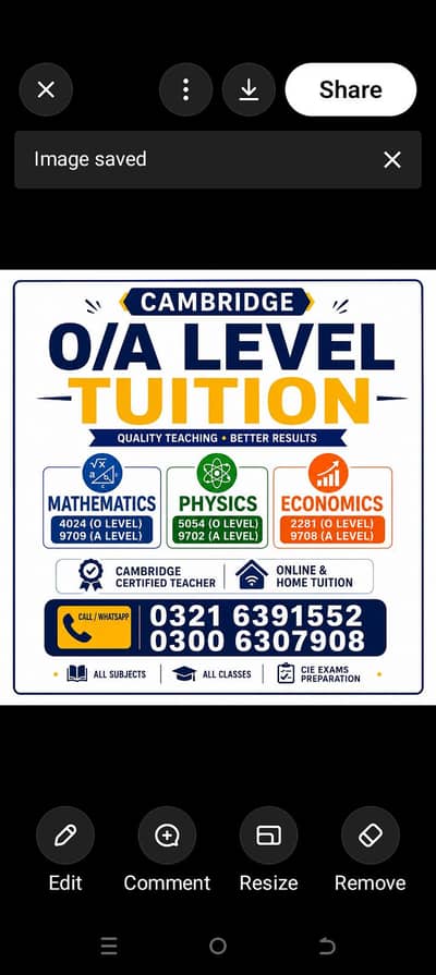 Mathematics , physics and Economics O/A levels teacher  online & Home