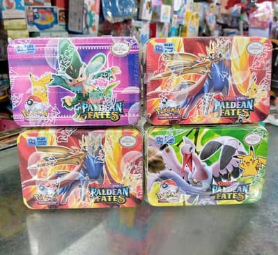 ORIGINAL POKEMON CARDS METAL TIN 42 CARDS TIN SEALED PACK (NEW)