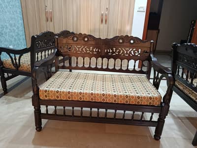Wooden sofa set