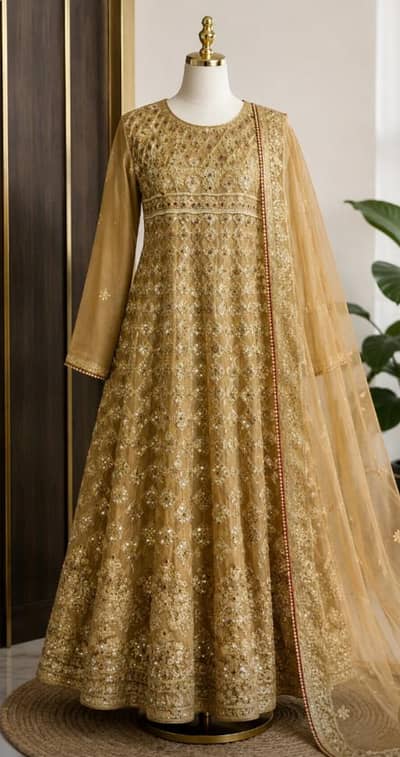 wedding formals, party wear embroidered