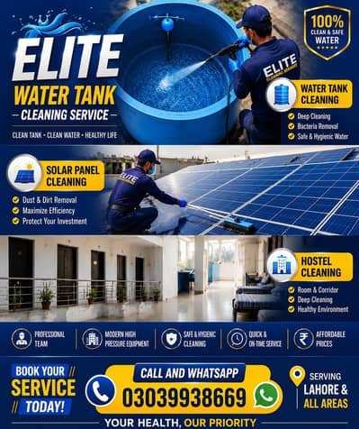 watertank cleaning services starting 1500