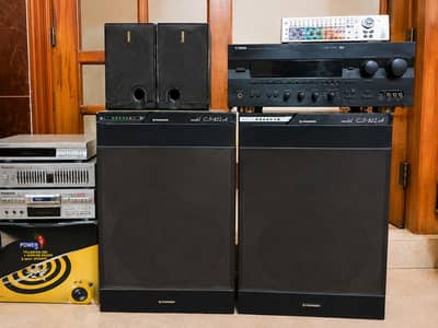 Yamaha Home Theater System DTS Surround Sound Amplifier + Speakers