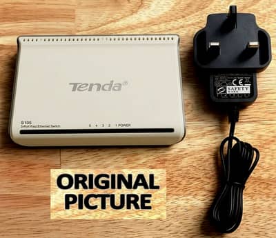 GENUINE Tenda S105 5-Port Ethernet Switch| Mini 10/100 LAN Hub| 10/10