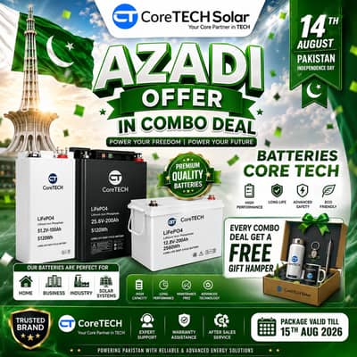 Solar Inverter Combo Deal | Azaadi Offer |