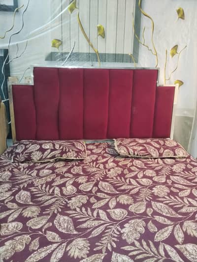 bed with dressing and side table 35000 sofa set 60000