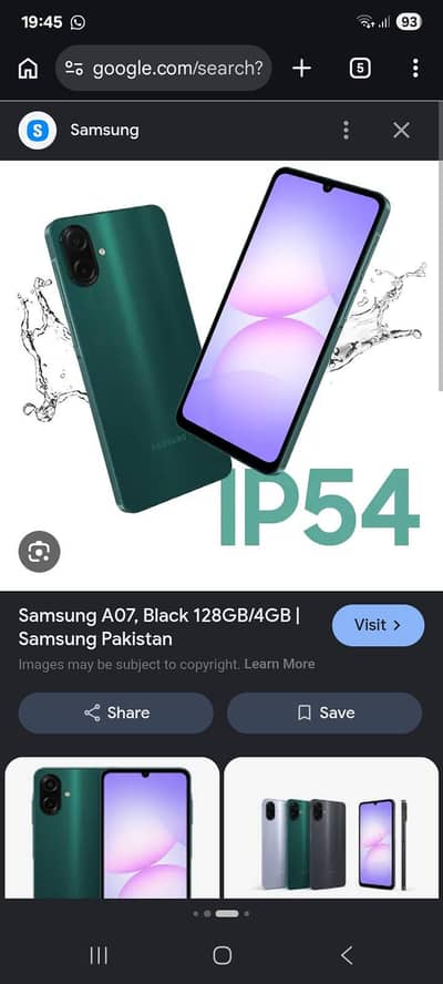 Samsung Mobile A07 5G 6/128
