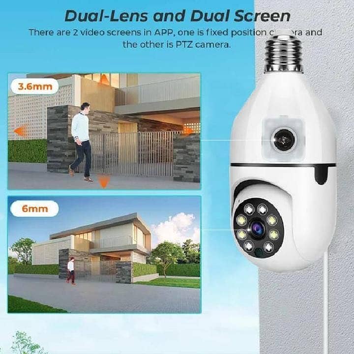360 View Security Camera White ABS Plastic 4