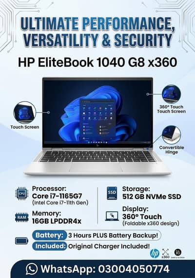 HP EliteBook 1040 G8 i7-1165G7 32Gb ram 512GB NVME