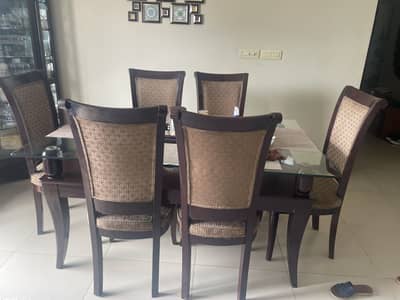 Dining table with 6 chairs