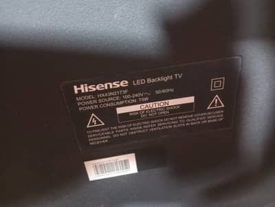 Hisense smart 43 inch wifi 4k ultra HD
