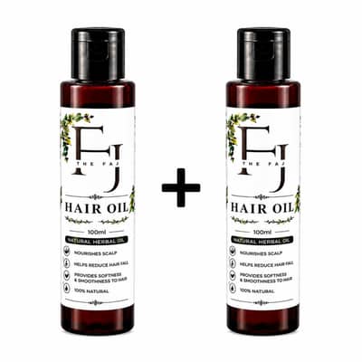 2 100ml Bottles THE FAJ Herbal Hair Oil For Hair Growth & Hair Fall