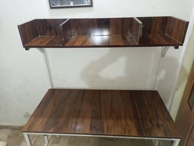 4x2 Ft Computer Study Table | Office Desk | Wooden Table with Shelves