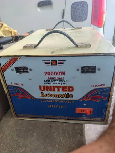 united 20000w automatic voltage stabilizer heavy duty excellent con