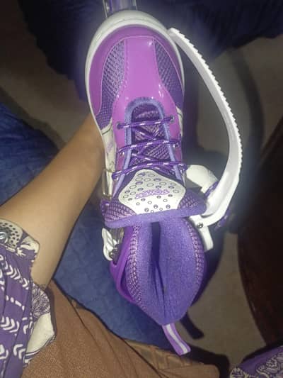 Brand New Adjustable Inline Roller Skates – Purple – Size 9–10 Years