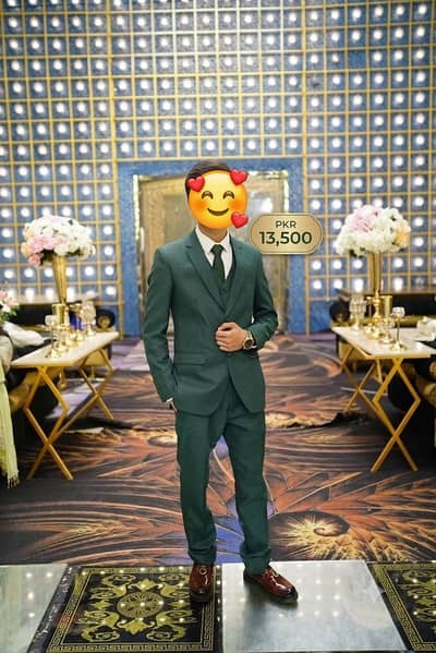 Green 3 Piece Men's Suit | Wedding Suit | Formal  Pant Waistcoat | Siz
