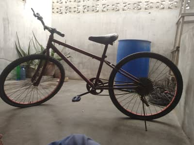 Urgent Sale - Red MTB Cycle Rs 7000 - Ibrahim Hyderi, Korangi