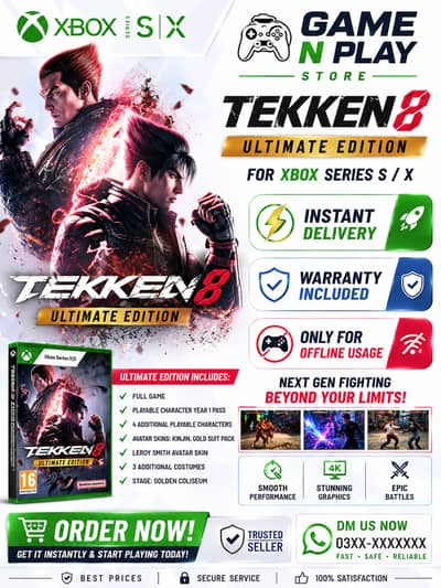 Tekken 8 Ultimate Edition For Xbox Series S and X