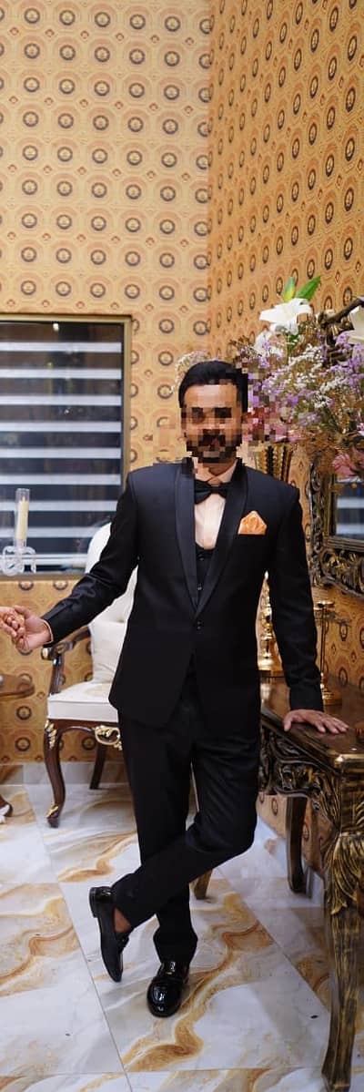 Black 3 Piece Men Suit Large Size | Wedding Suit | Groom Suit | Forma