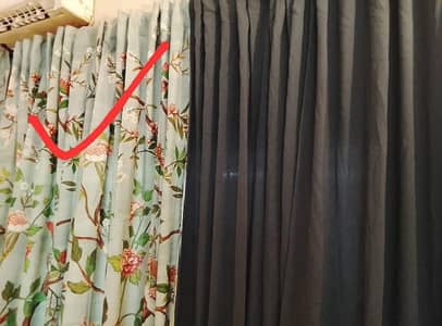 mint green floral curtains