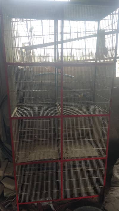 Heavy Duty 8 Portion Bird Cage / Partition Available