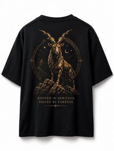 PAKISTAN HERITAGE MARKHOR OVERSIZED T-SHIRT