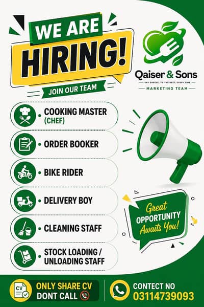 Need domestic staff loading un loading