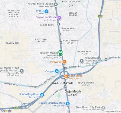 2 Marla Commercial Plot For Sale On Ferozpur Road Prime Location Opposite Metro Station