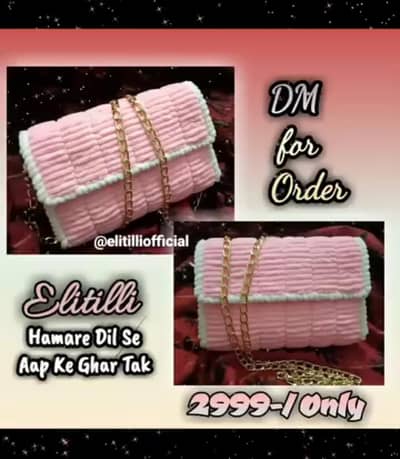 Premium Handmade Plastic Canvas Handbag