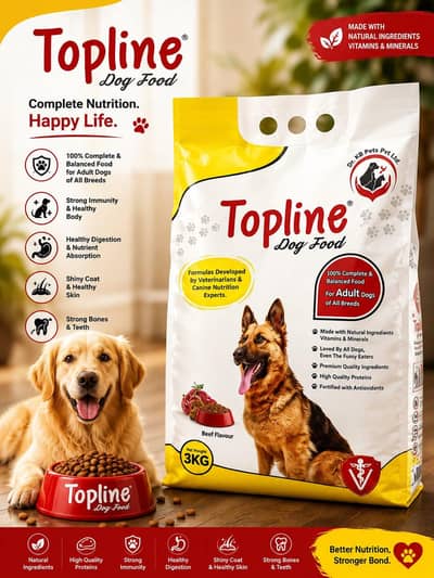 Topline Dog Food – Adult – 3kg