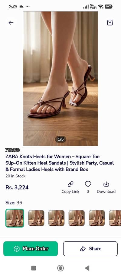 zara knots stylish heels for women