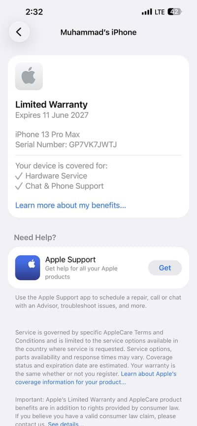 Apple iPhone 13 Pro Max 100 Hlth Apple Certified Redistributed device